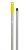 Igeax Aluminium nyél menetes 140cm-es 23,5 mm vastag sárga