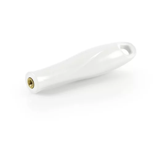 Igeax élelmiszeripari menetes nyél, fehér, 12cm,  cső- és üvegtisztító flexibilis hosszabbító szárhoz