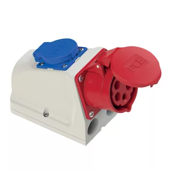   Commel CEE ipari fali dugalj IEC 309 +  "schuko" aljzat 16 A 250/400 V ~ IP44