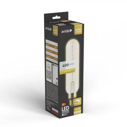 Avide LED Jumbo Filament Melan Amber 4.5W E27 2200K Fényerőszabályzós