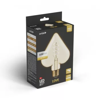   Avide LED Jumbo Filament Love Amber 4.9W E27 2200K Fényerőszabályzós
