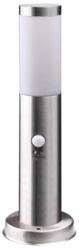 Avide kültéri álló lámpa Boca 1xE27 PIR 450mm IP44 Szatén Nikkel