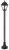 Avide Kültéri Álló Lámpa Blake 1xE27 1200mm Fekete IP44
