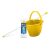 Bonus Felmosó szett-vödör SÁRGA 11L csavaró kosár, felmosó nyél 120cm Softmop 160gr