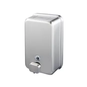   Rozsdamentes acél folyékony szappan adagoló matt, műanyag tartállyal, 1100 ml