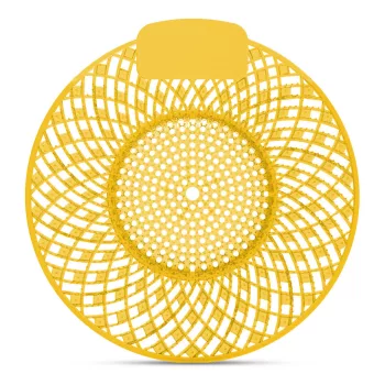   Piszoár bio enzimes illatosító rács Spiral, citrom illatú (sárga)