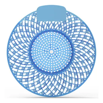   Piszoár bio enzimes illatosító rács Spiral, óceán illatú (kék)