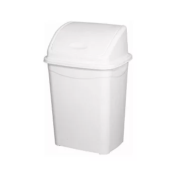   Planet Billenőfedeles szemetes kuka, műanyag, luxury, fehér, 4 L