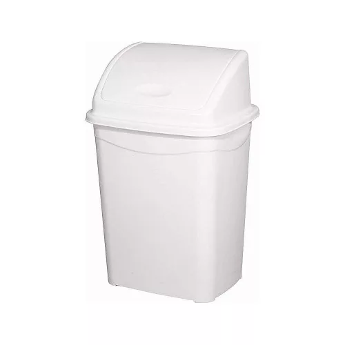 Planet Billenőfedeles szemetes kuka, műanyag, luxury, fehér, 4 L