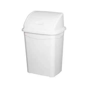  Planet Billenőfedeles szemetes kuka, műanyag, luxury fehér, 9 L