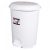 Planet Pedálos szemetes kuka, műanyag, LUXURY fehér, kivehető kosárral, 6L NO2