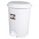 Planet Pedálos szemetes kuka, műanyag, LUXURY fehér, kivehető kosárral, 6L NO2