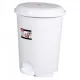 Planet Pedálos szemetes kuka, műanyag, LUXURY fehér, kivehető kosárral, 6L NO2