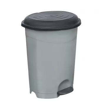   Planet Pedálos szemetes kuka, műanyag, ECO antracit, kivehető kosárral, 22L