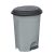 Planet Pedálos szemetes kuka, műanyag, ECO antracit, kivehető kosárral, 22L