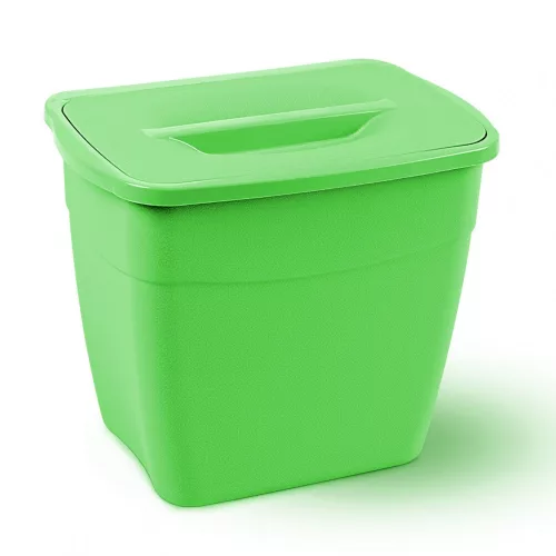Planet Koala szemetes, fedővel 6L (Hanging Bucket) zöld